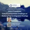 Information about upcoming webinar on Upcoming Webinar: Lost in Translation: Cultural and Epistemic Challenges of Studying Yoga in Integrative Oncology, scheduled for June 9 at 11:00 am EDT
