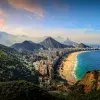 A photo showing the coastline of Brazil