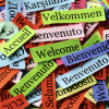 The word 'welcome' in many languages