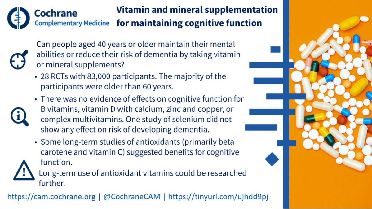 Blogshot vitamin supplements cognitive function